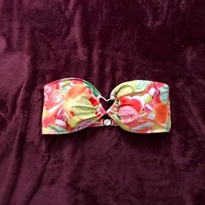 Candy Print Bikini Top (M)